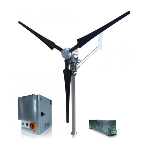İsta Breeze Set i‑1500W Windsafe Korumalı 48V Rüzgar Türbini + Wind Pro Şarj Kontrol ürün görseli 1