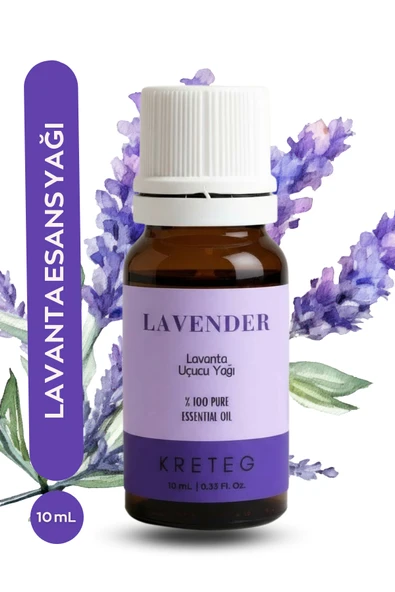 kreteg Lavanta 10 ml Esansiyel Uçucu Yağ Buhurdanlık Yağı Hava Nemlendirici Aroma Difizörü Kokusu Esans ürün görseli 1