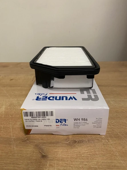 Wunder WH986 Hava Filtresi Hyundai İ30 1.6 ELANTRA III 1.6 Kia CEED II PRO CEED II 1.0 - 1.6 - 1.2 28113-A5800 28113A-5800AS 28113A5800 ürün görseli 1
