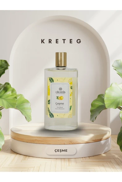 kreteg Çeşme Limon - Eau De Cologne - Cam Kolonya - 200 ml - Resim 2