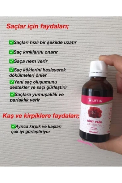 Life In Hint Yağı 50 ml - Resim 2