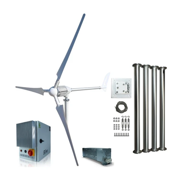İsta Breeze Set i‑1500W 24V/48V Rüzgar Türbini + Wind Pro Şarj Kontrol + Direk Seti ürün görseli 1