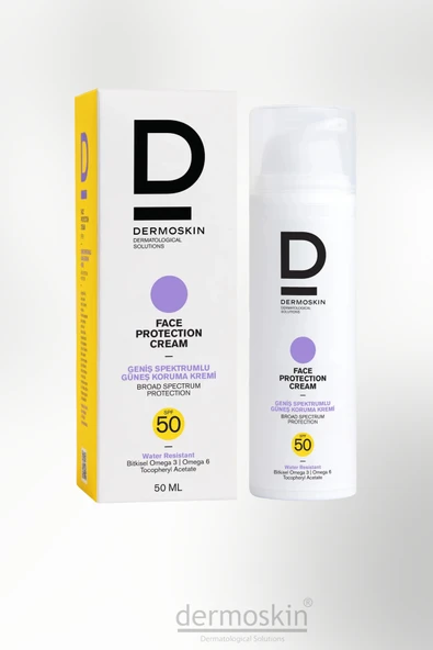 Dermoskin Face Protection SPF 50 Güneş Koruyucu Krem 50 ml ( Suya Dayanıklı ) ürün görseli 1