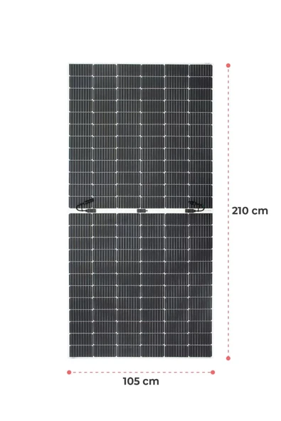 450W Monokristal Halfcut Flexible - Esnek Panel - Resim 5