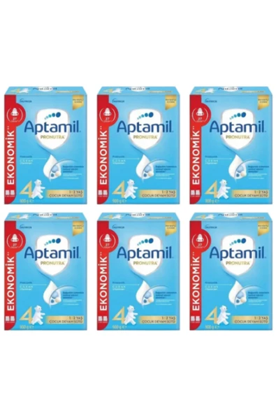 Aptamil Çocuk Devam Sütü Pronutra 4 Numara 1 Yaş 6'lı Paket 900 gr ürün görseli 1
