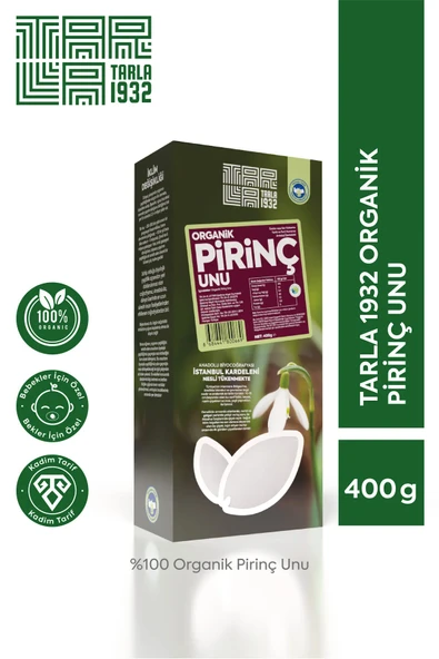 Tarla 1932 Organik Pirinç Unu  Katkısız & Doğal  400 g ürün görseli 1
