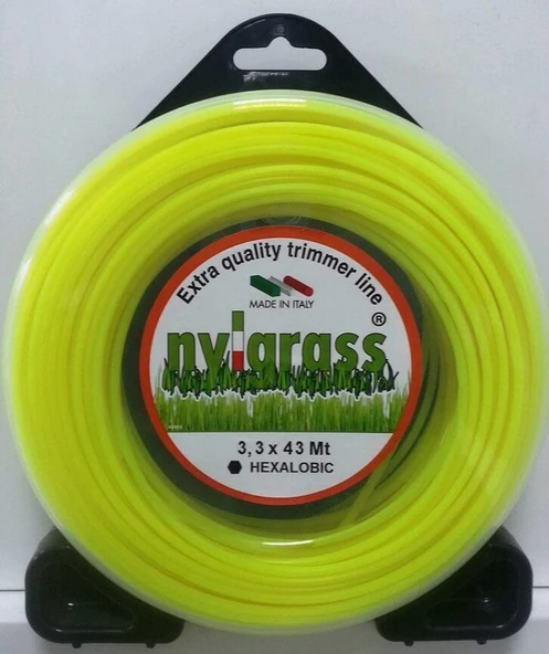 Nylgrass Motorlu Tırpan Misinası 3.3mm 6 Köşe 43 Mt ürün görseli 1