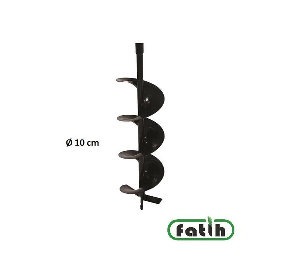 Toprak Burgu Yedek Uç Ø10 x 80 cm Çift Bıçak ürün görseli 1