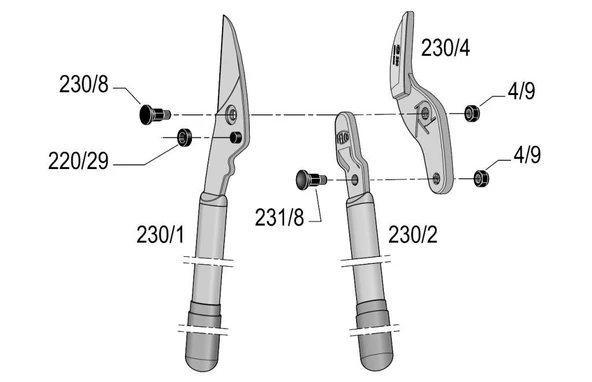 Felco 230 Kalın Dal Budama Makası - Resim 2