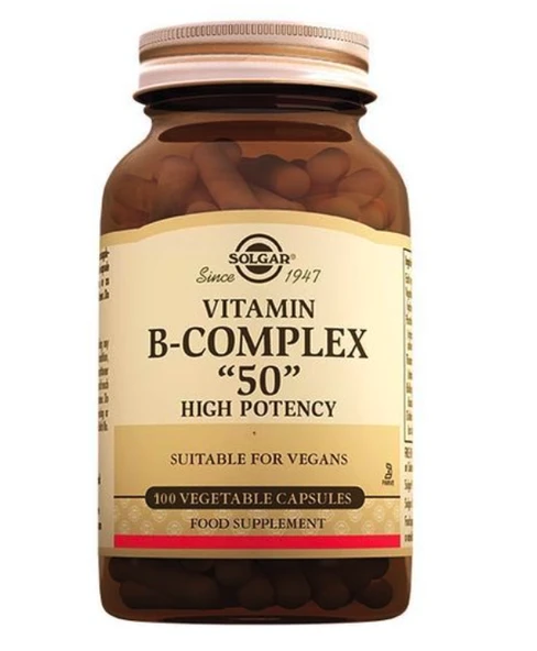 Solgar Vitamin B Complex 50 mg 100 Kapsül ürün görseli 1