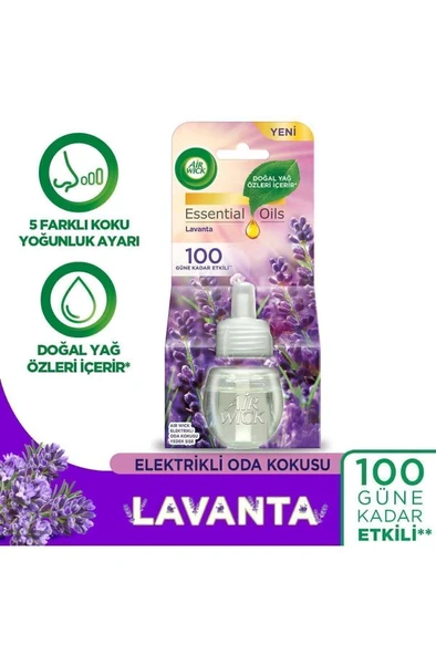 Air Wick Elektrikli Oda Kokusu Yedek Şişe Lavanta - Esansiyel Yağlar Içerir ürün görseli 1