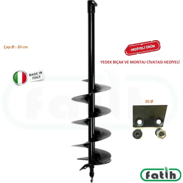 Oleomac-Efco Toprak Burgu Uç 20 Ø X 100 CM MTL51 + MTL85R ürün görseli 1