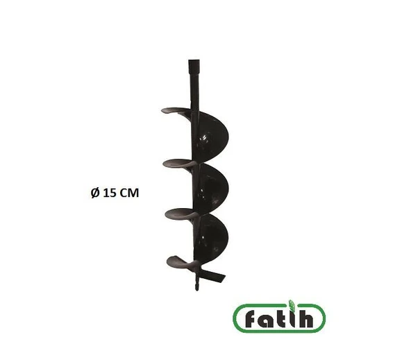 Palmera Toprak Burgu Yedek Uç 15 cm Çift Bıçak ürün görseli 1