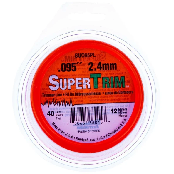 Super Trim Misina Elektrikli Tırpan Misinası 2.4 mm 12m Yuvarlak ürün görseli 1