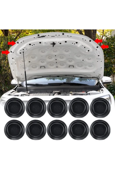 Jeep Wagoneer uyumlu Kapı Çarpma Önleyici Araba Kapı Ses Ve Darbe Emici Pad 10 Adet ürün görseli 1