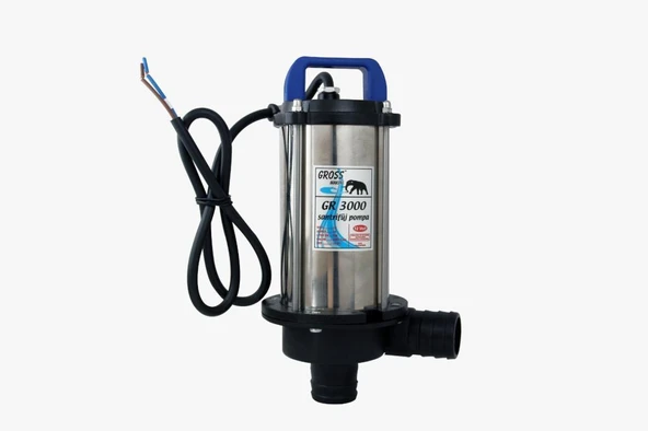 Gross 24 Volt Krom Santrifüj Pompa  GR3000 Süt Mazot Yağ Su ürün görseli 1
