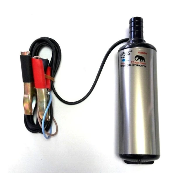 Gross 24 Volt Dalgıç Pompa Ø 40 Sıvı Aktarım Mazot Transfer Pompası Alüminyum ürün görseli 1
