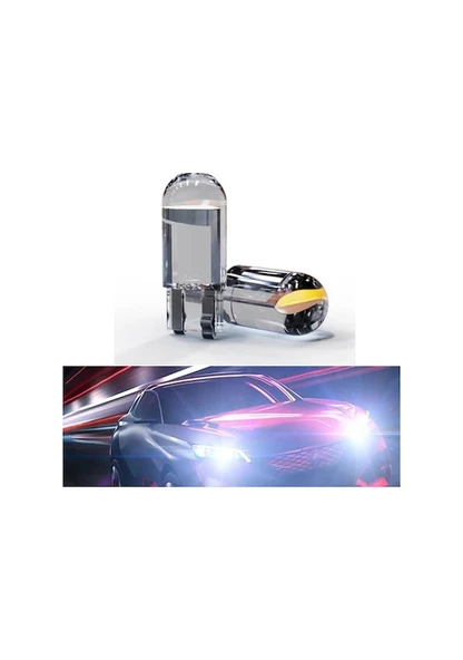 Seat Leon Plaka Parklar Için Cam Led T10 Beyaz Ampul 2 Adet ürün görseli 1