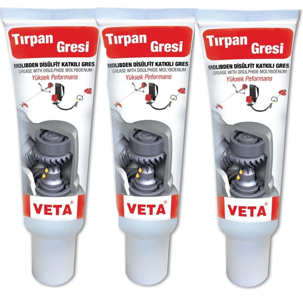 Veta Tırpan Gres Yağı 150 gr.Yüksek Isı +200° 3 Adet ürün görseli 1