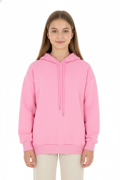 Kız Çocuk Sweatshirt Baskılı Kışlık Şardonlu ürün görseli 1