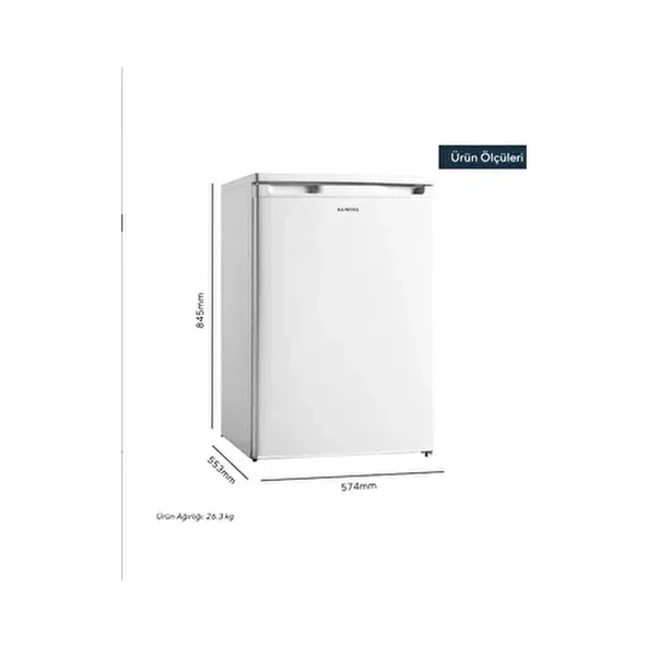 Kumtel 3 Çekmeceli Dikey Dondurucu 88L HFR-100 ürün görseli 1