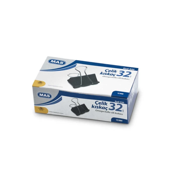 Mas Bınder Klips Siyah 32 Mm 930 ürün görseli 1