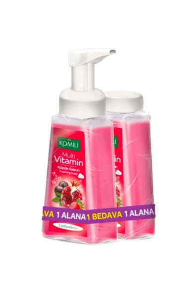 Komili Köpük Sabun Nemlendirici 250 Ml + 250 Ml Yedekli Canlandırıcı ürün görseli 1