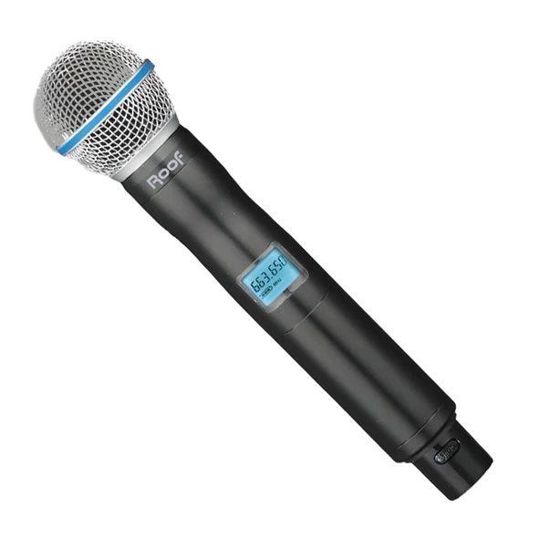 Roof R-10 UHF Profesyonel Kablosuz El Mikrofonu (640-690Mhz) ürün görseli 1