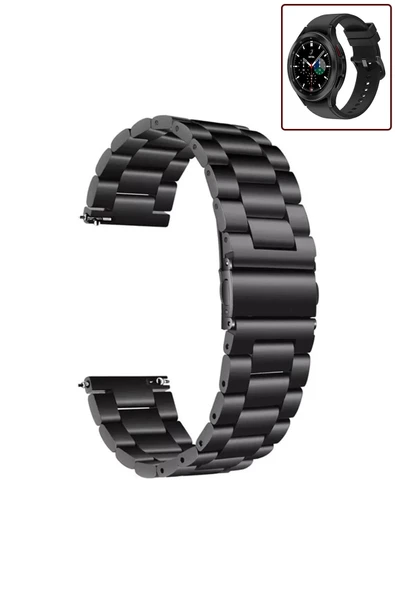 KRETON KRETON Samsung Galaxy Watch 4 Classic 42mm/46mm Uyumlu Kordon Baklava Model Paslanmaz Çelik Metal Kayış ürün görseli 1