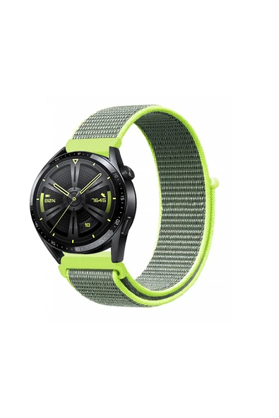 KRETON KRETON Huawei Watch Gt3 46mm Uyumlu Spor Kumaş Desenli Cırt Cırtlı Kordon Kayış ürün görseli 1