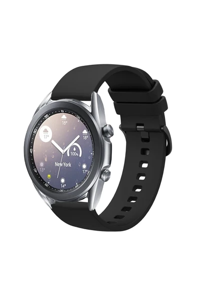 KRETON KRETON Samsung Galaxy Watch 3 41mm ile  Uyumlu Kordon Yumuşak Dokulu Soft Renk Tokalı Silikon Kayış ürün görseli 1