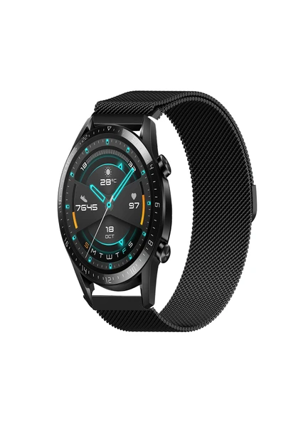 KRETON KRETON Huawei Watch Gt2 46mm Uyumlu Kordon Hasır Metal Örgü Tarz Mıknatıslı Milano Kayış ürün görseli 1