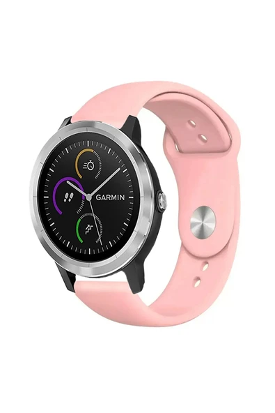 KRETON KRETON Garmin Vivo Active 3 Ile Uyumlu Yumuşak Dokulu Silikon Kordon Kayış (20MM) ürün görseli 1