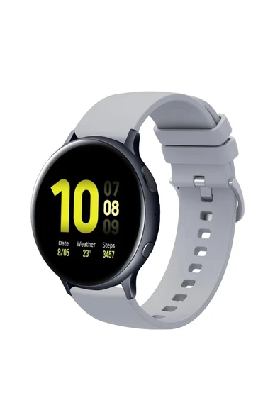 KRETON KRETON Samsung Galaxy Watch Active 2 40mm/44mm  Uyumlu Kordon Yumuşak Dokulu Soft Renk Tokalı Silikon Kayış ürün görseli 1