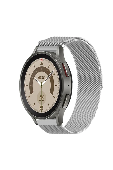 KRETON KRETON Samsung Galaxy Watch 4 40mm/44mm Uyumlu Kordon Hasır Metal Örgü Mıknatıslı Milano Kayış ürün görseli 1
