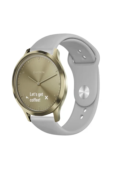 KRETON KRETON Garmin Vivomove Trend Ile Uyumlu Yumuşak Dokulu Silikon Kordon Kayış (20MM) ürün görseli 1