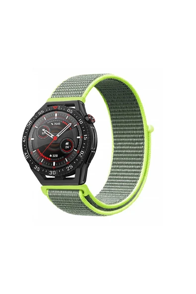 KRETON KRETON Huawei Watch Gt3 SE Uyumlu Spor Kumaş Desenli Cırt Cırtlı Kordon Kayış ürün görseli 1