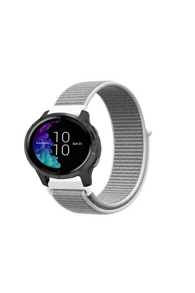 KRETON KRETON Garmin Venu Uyumlu Spor Kumaş Desenli Cırt Cırtlı Kordon Kayış ürün görseli 1