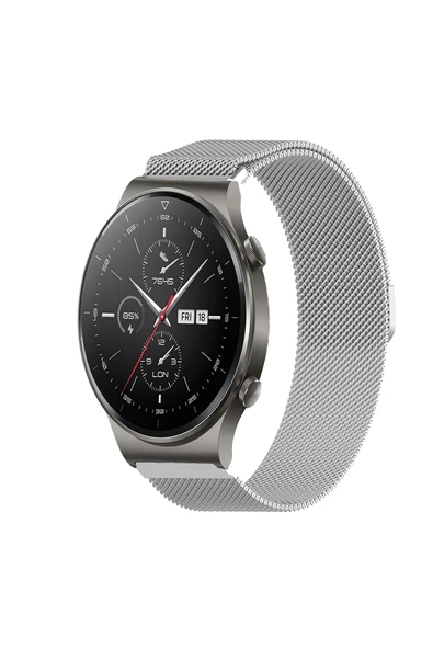 KRETON KRETON Huawei Watch Gt2 Pro Uyumlu Kordon Hasır Metal Örgü Tarz Mıknatıslı Milano Kayış ürün görseli 1
