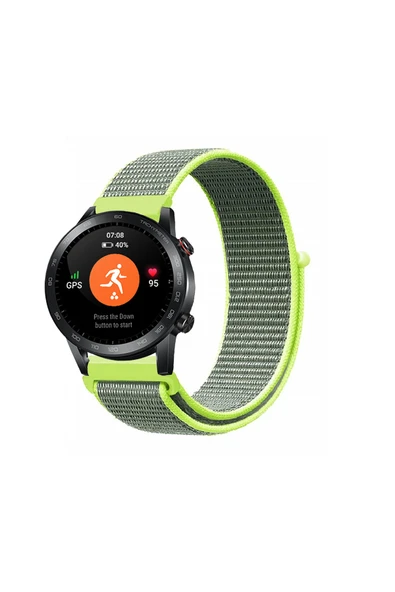 KRETON KRETON Honor Magic Watch 2 46mm Uyumlu Spor Kumaş Desenli Cırt Cırtlı Kordon Kayış ürün görseli 1