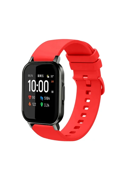 KRETON KRETON Haylou Watch LS02 Uyumlu Kordon Yumuşak Dokulu Soft Renk Tokalı Silikon Kayış ürün görseli 1