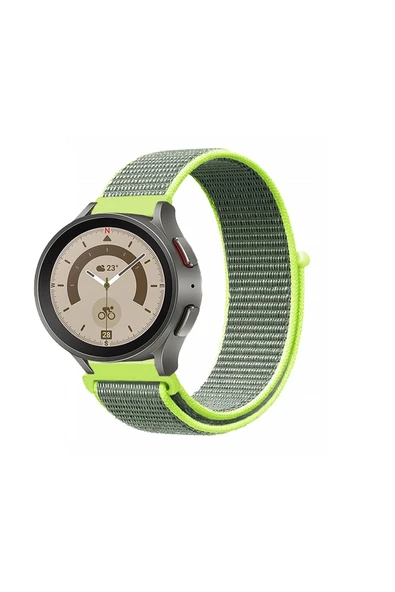 KRETON KRETON Samsung Galaxy Watch 4 40mm/44mm Uyumlu Spor Kumaş Desenli Cırt Cırtlı Kordon Kayış ürün görseli 1