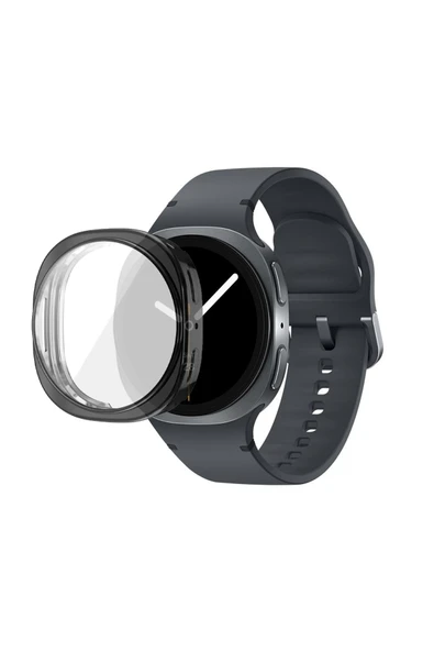 KRETON KRETON Samsung Galaxy Watch 8 44mm ile Uyumlu Kasa Ve Ekran Koruyucu 360 Tam Koruma Silikon Kılıf ürün görseli 1