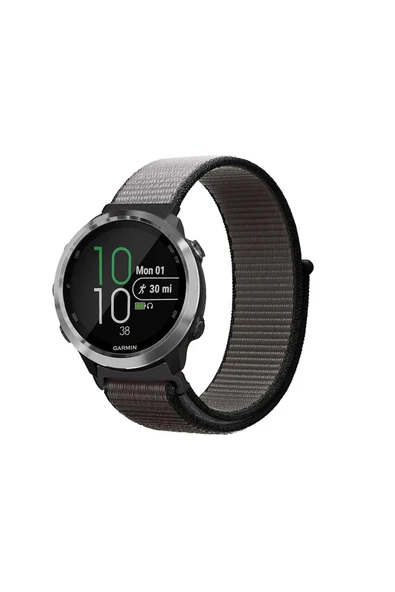 KRETON KRETON Garmin Forerunner 645 / 645 Music Uyumlu Spor Kumaş Desenli Cırt Cırtlı Kordon Kayış ürün görseli 1