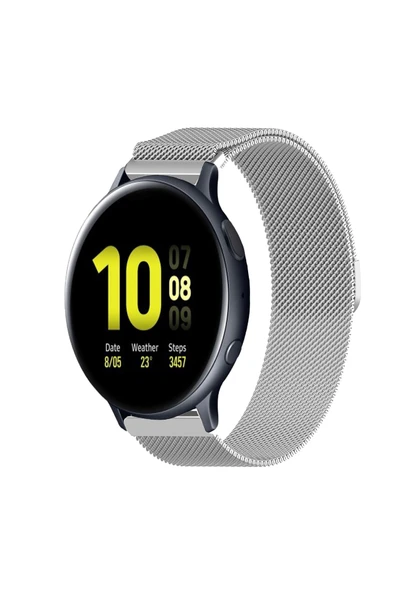 KRETON KRETON Samsung Galaxy Watch Active 2 40mm/44mm Uyumlu Kordon Hasır Metal Örgü Mıknatıslı Milano Kayış ürün görseli 1