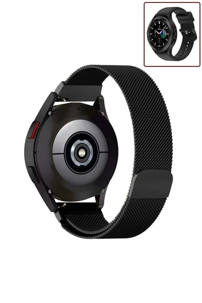 KRETON KRETON Samsung Galaxy Watch 4 Classic 42mm/46mm Uyumlu Kordon Hasır Metal Örgü Mıknatıslı Milano Kayış ürün görseli 1