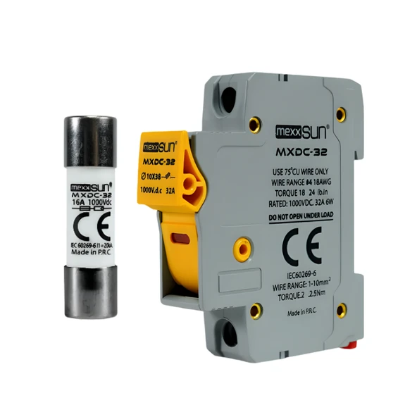 Mexxsun 32 Ah 1000 V DC Sigorta + Sigorta Yuvası ürün görseli 1