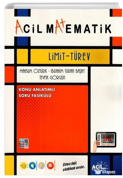 Acil Yayınları Acil Matematik Limit Türev Fasikül ürün görseli 1