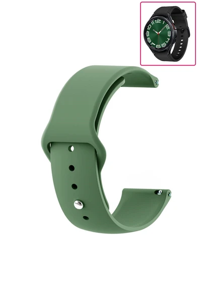 KRETON KRETON Samsung Galaxy Watch 6 Classic 43mm / 47mm Uyumlu Kordon Yumuşak Dokulu Silikon Kayış ürün görseli 1