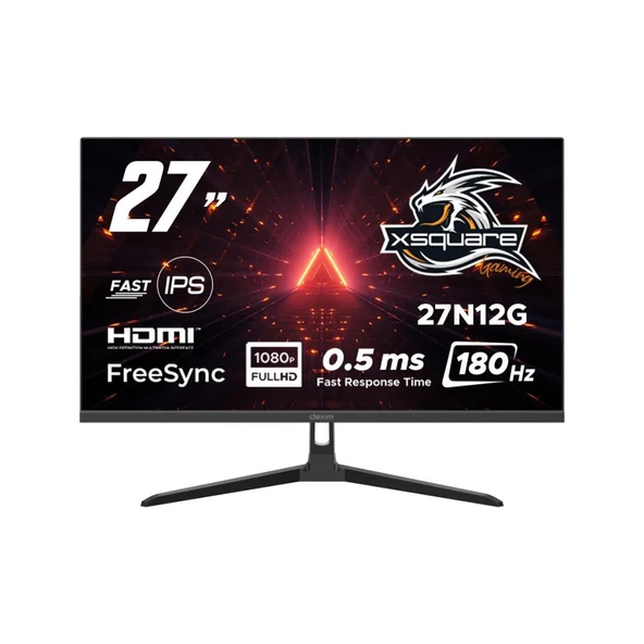Dexim 27N12G 27'' 180Hz 0.5ms (Hdmı+Dp) Freesync Adaptive Sync Full Hd Fast IPS Monitör ürün görseli 1